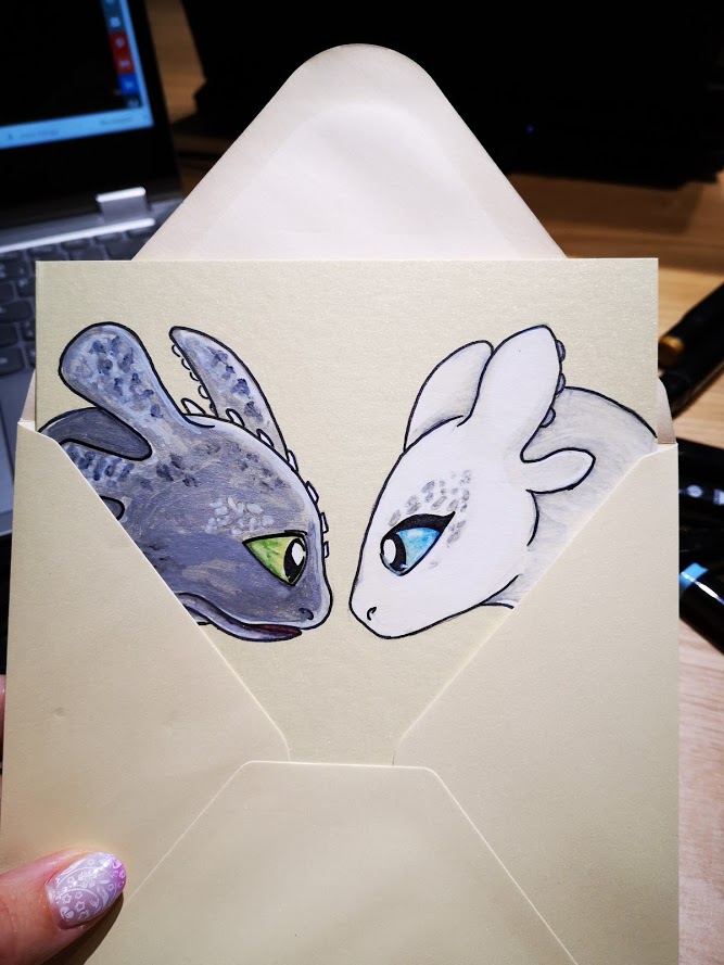 drawing toothles and lightfury