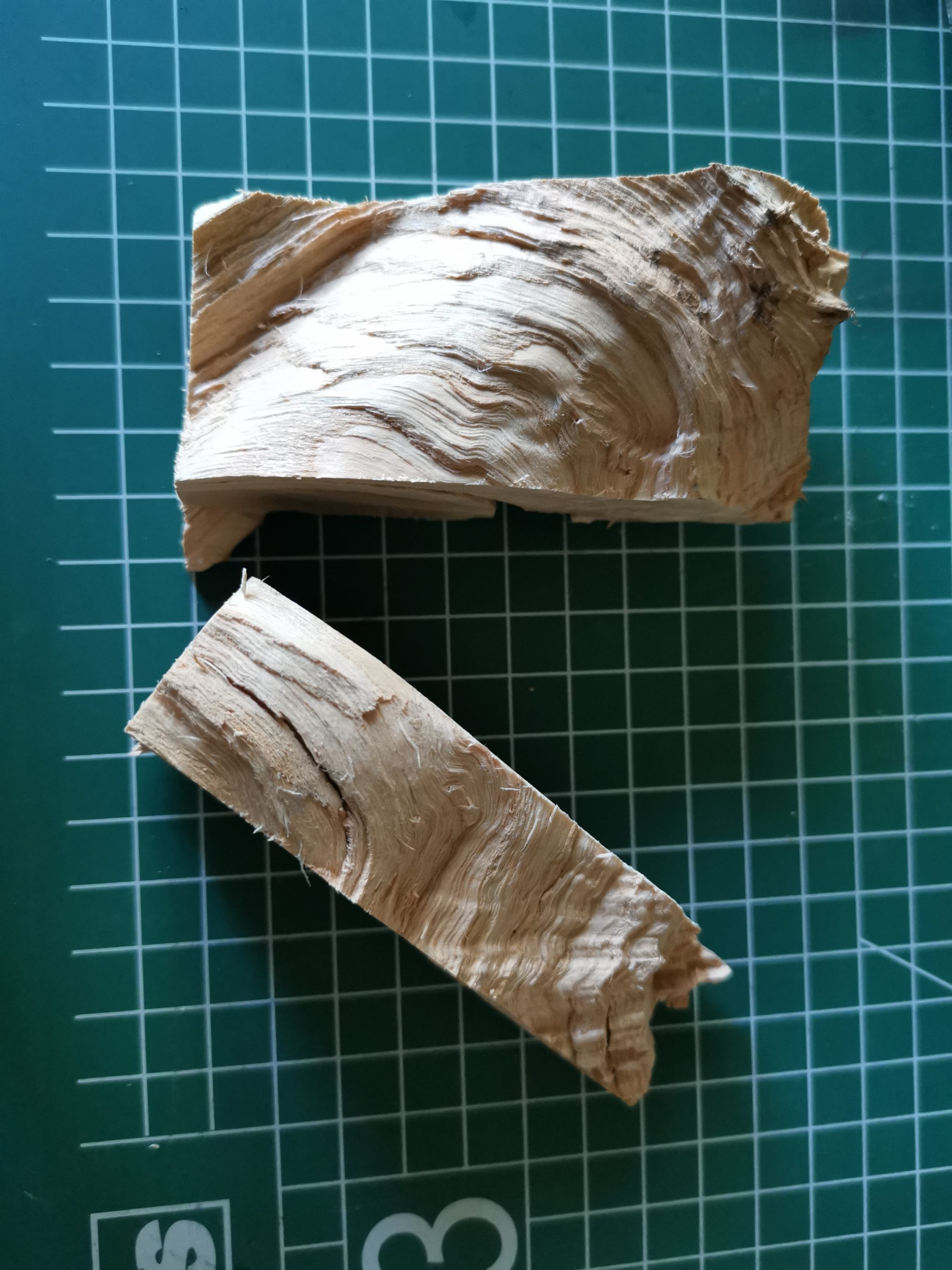 Ruw hout als start voor de lamp