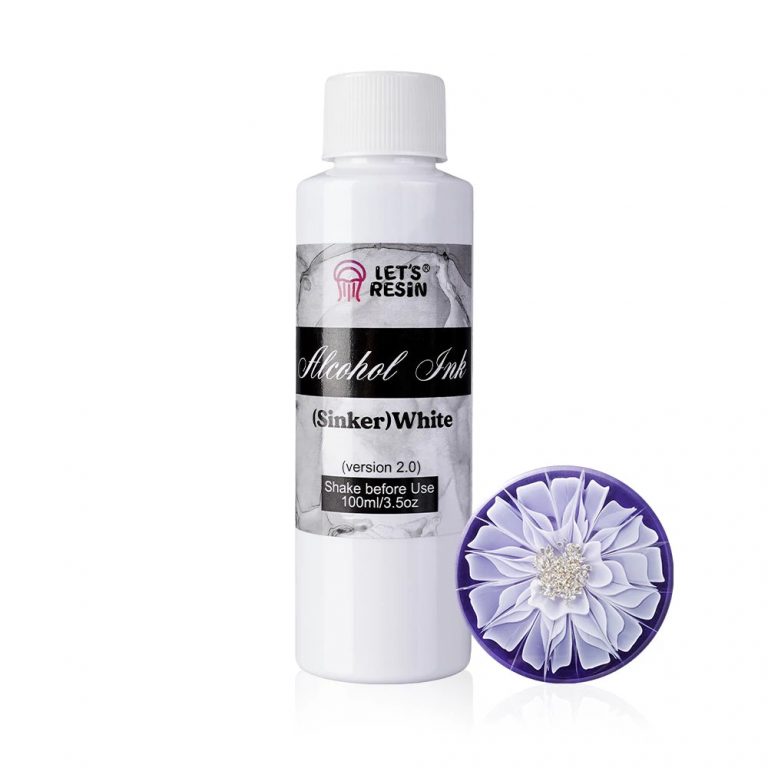 Letsresin white alcohol ink sinker for petri epoxy