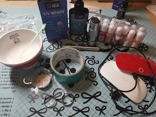 Benodigdheden voor oceaanhanger met UV-resin