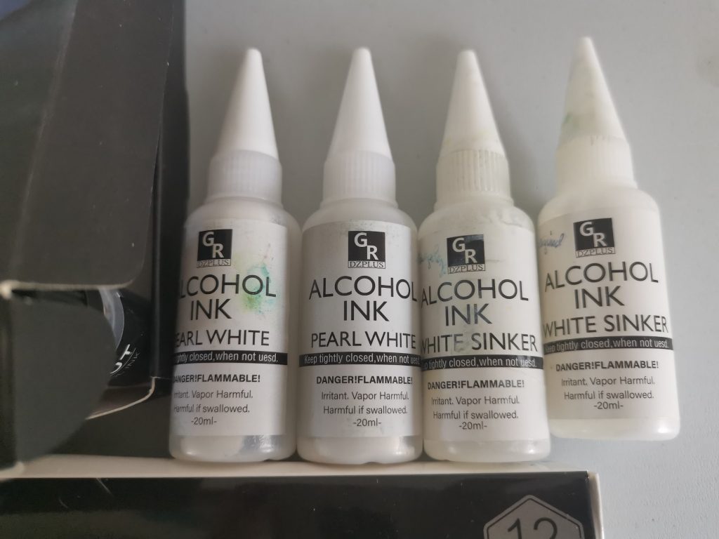 GR DZPLUS alcohol inkt pearl white en white sinker