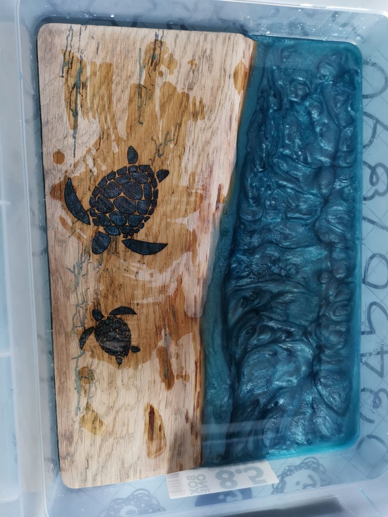Epoxy gieten met mica