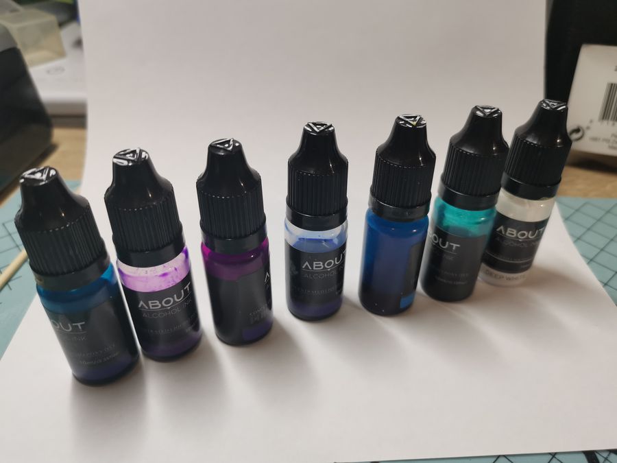 About kleurinkten voor petri dish resin met alcohol inkt