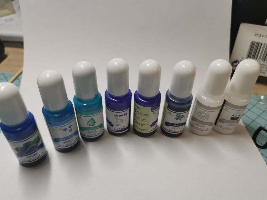 DecorRom kleurinkten voor petri dish resin met alcohol inkt