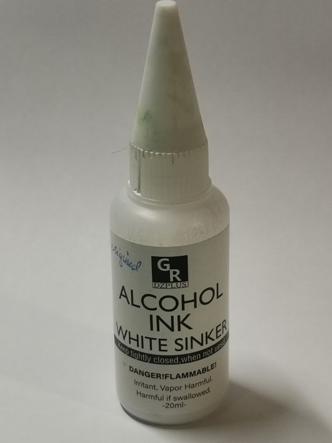 GR DZPLUS white sinker 20ml voor petri dish resin met alcohol inkt