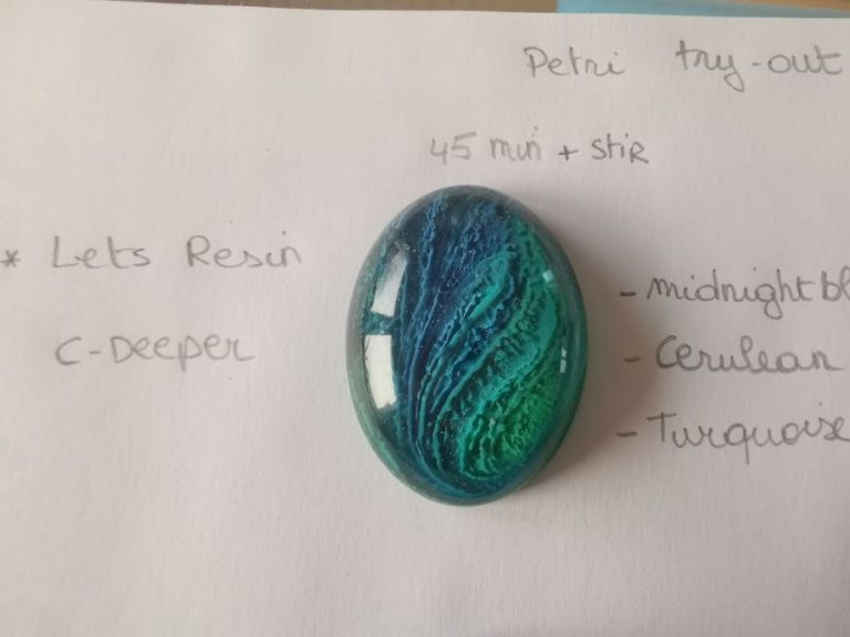 letsresin midnight blue cerulean turquoise muted tones