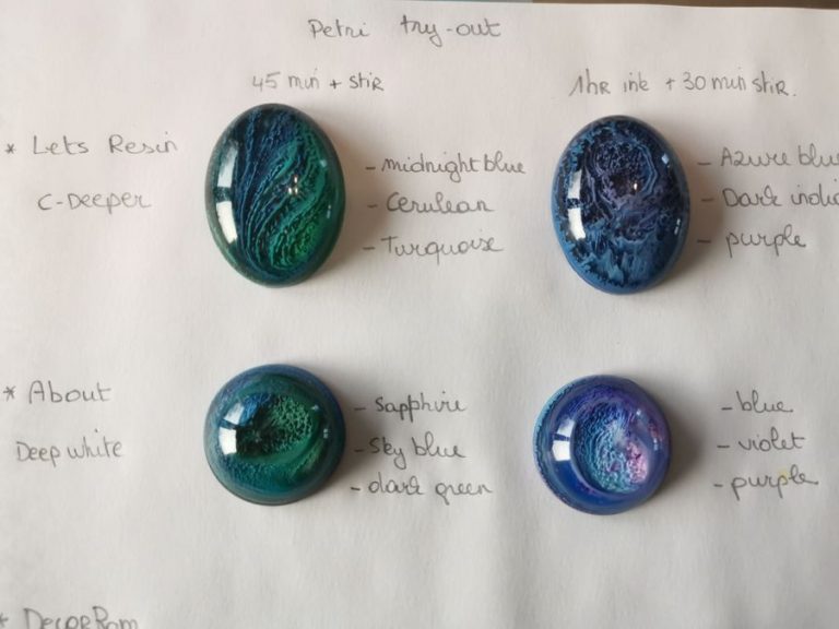 letsresin vs About sinker white timing comparison