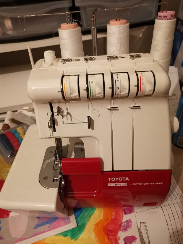 Overlock vs coverlock vergelijking met Toyota 4-draads overlock