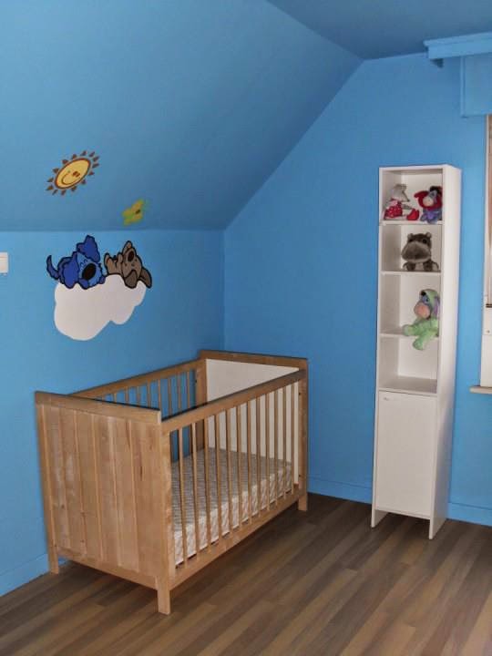 woezel en pip muurschildering